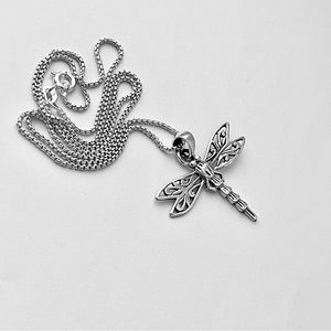 Sterling Silver Dragonfly Necklace, Spirit Necklace, Silver Necklaces